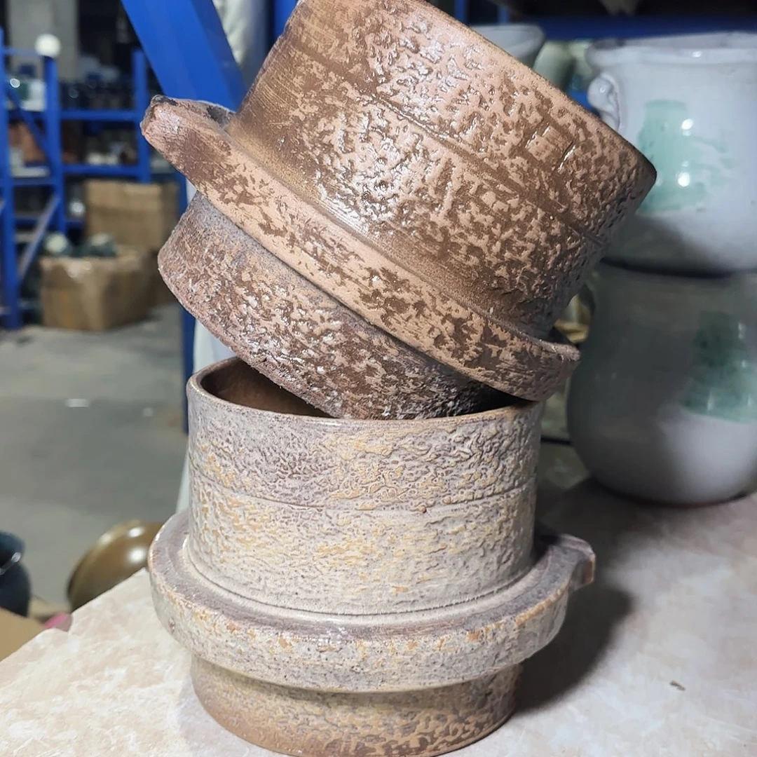 紫砂花盆高16口15……