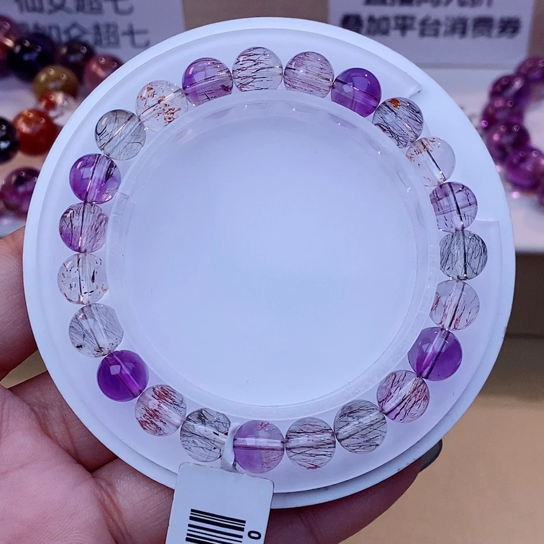 未镶嵌手串水晶仙女超七8+m