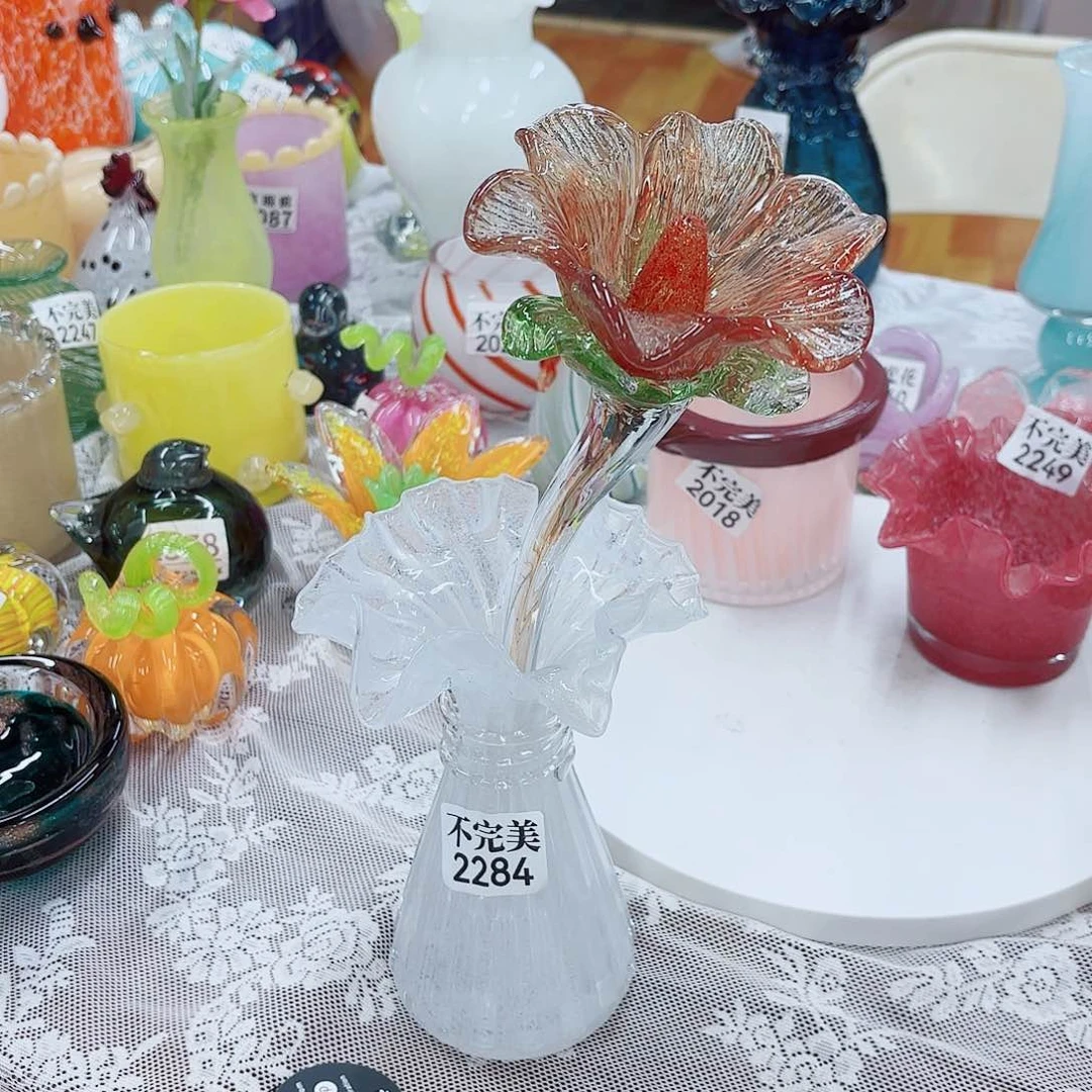 1花2284瓶不完美 安妮琉璃花器摆件