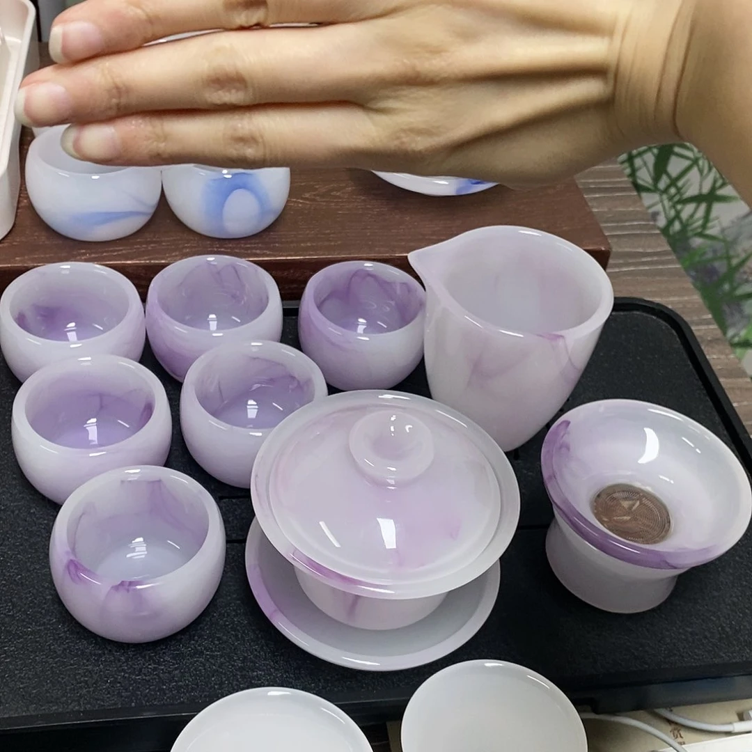 高端琉璃茶具套装