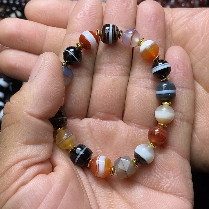 玛瑙/玉髓手链未镶嵌影*