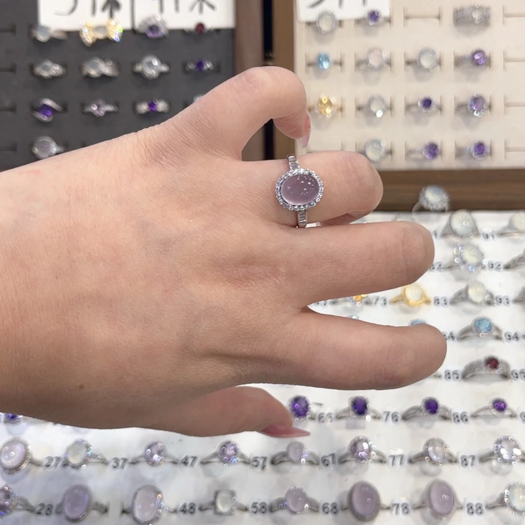 银S925镶嵌岫玉戒指头****)