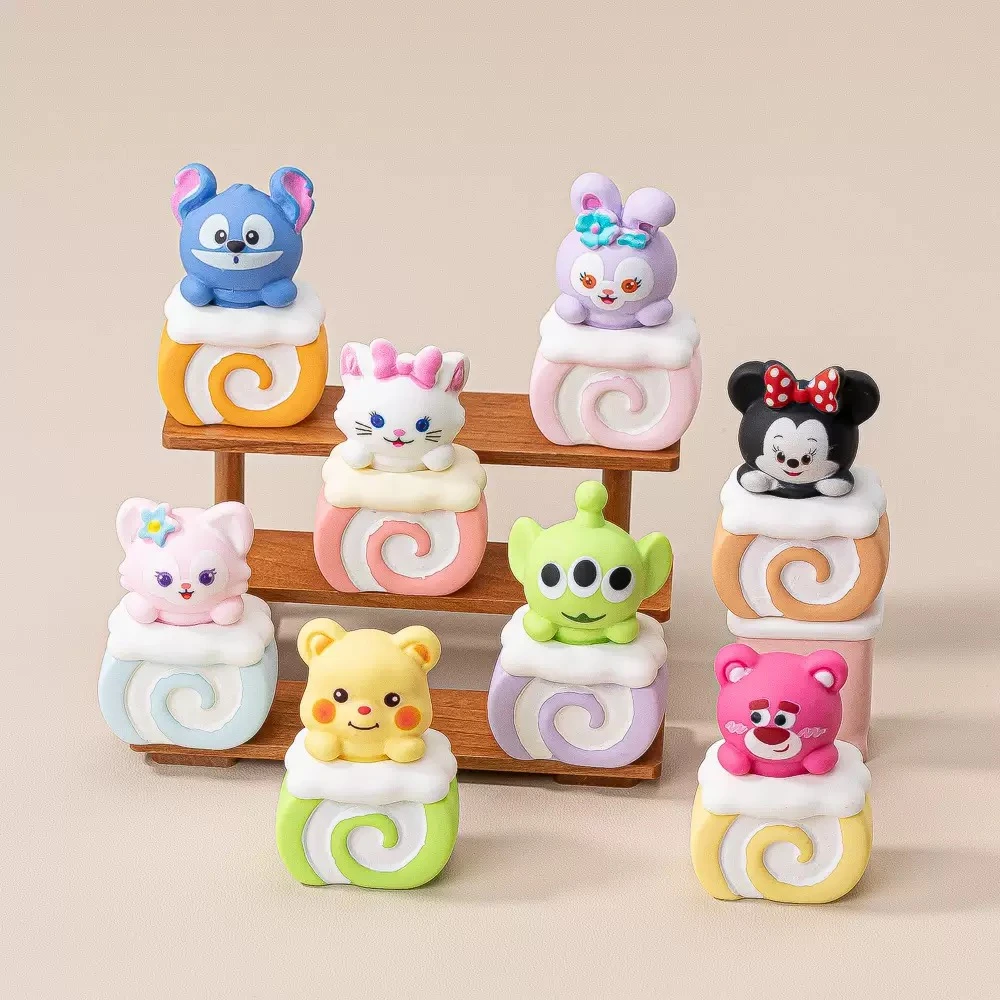 【迪士尼瑞士卷】直播拆可爱立体树脂工艺diy摆件