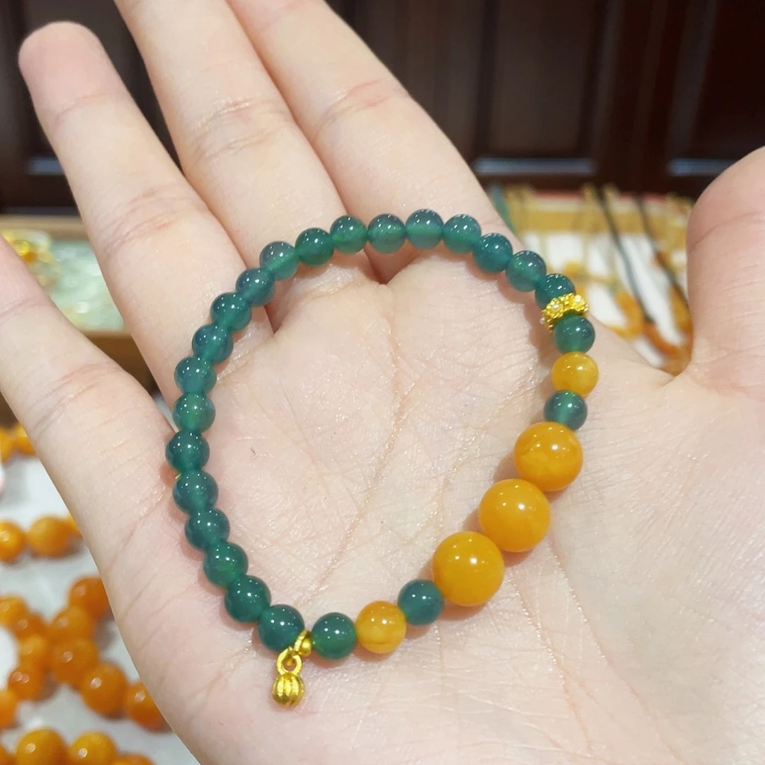 蜜蜡手链未镶嵌手串