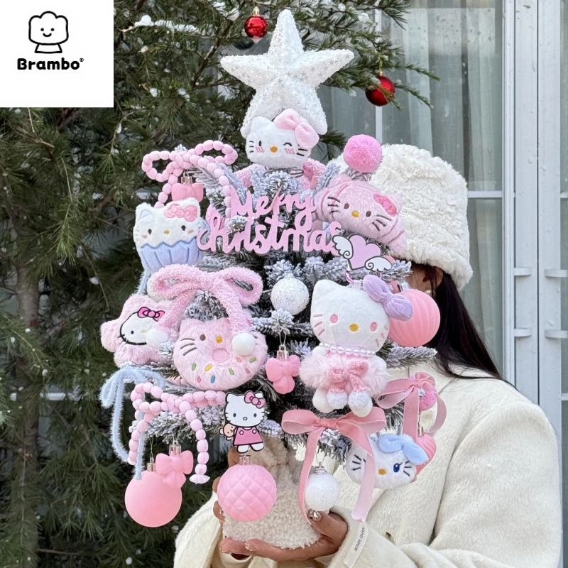 新款旋转八音盒积雪永生花Kitty贝儿平安夜圣诞节礼物