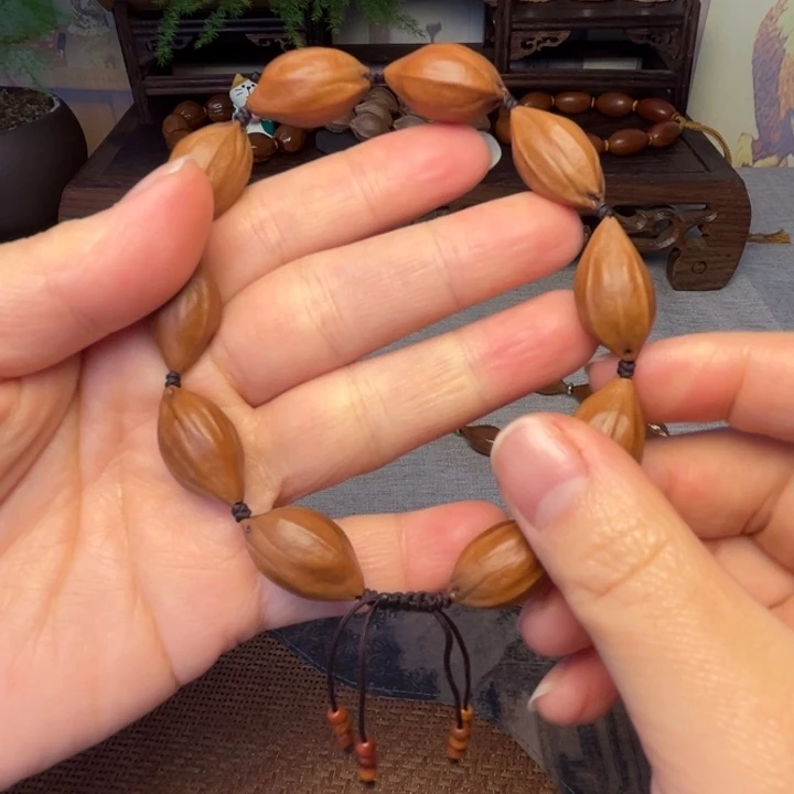 橄榄核手串/手链梅林小四花手串