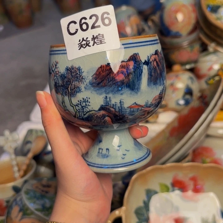 瓷片景德镇陶瓷手工手绘