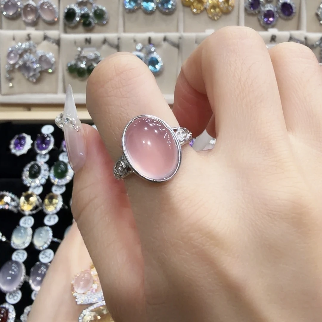 2***2银S925镶嵌芙蓉石戒指