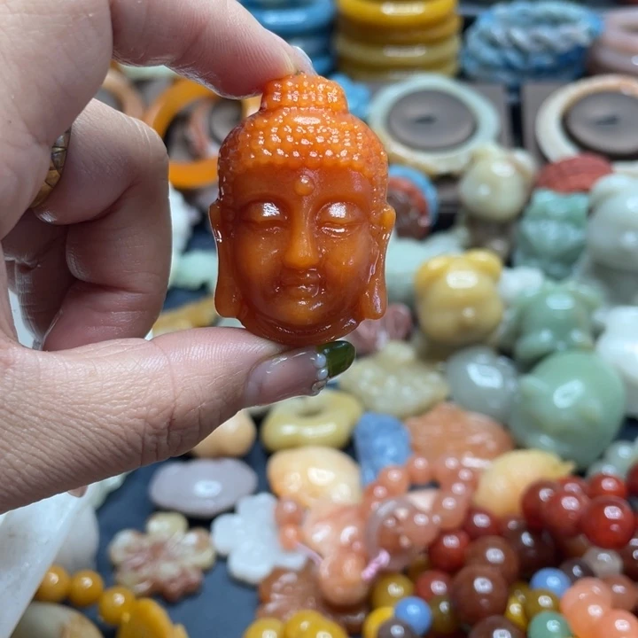 颈饰合金石英质玉佳****2