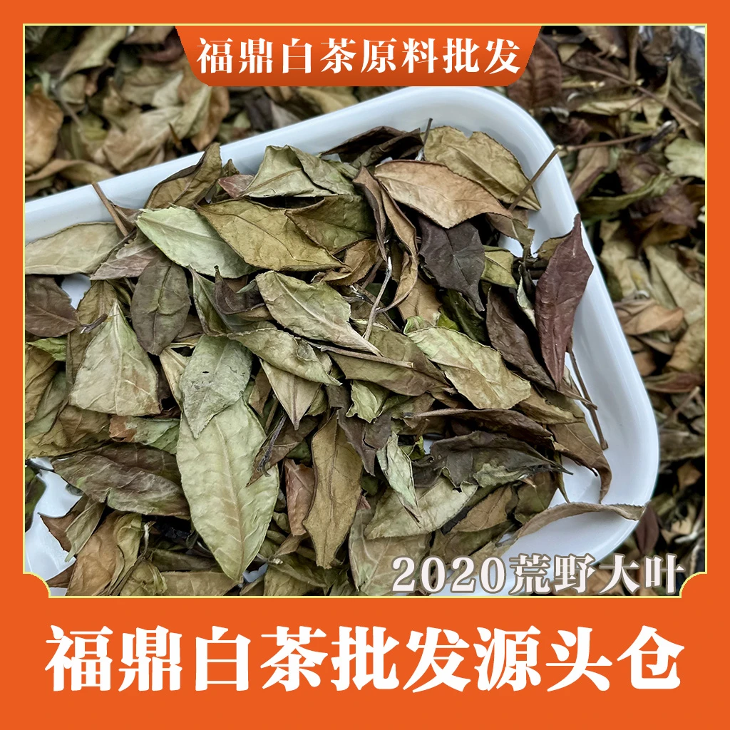 2020荒野大叶【生态冬片】福鼎白茶 冰糖甜耐泡方便办公 原料仓直发