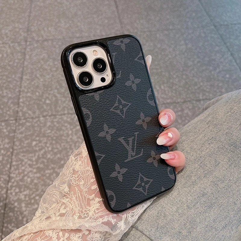 老花适用iPhonepromax手机壳苹果奢华15大牌13防摔数码12厚皮质8p