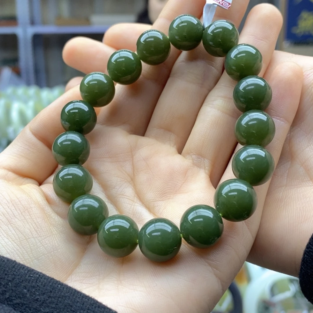 和田玉未镶嵌手串卡12