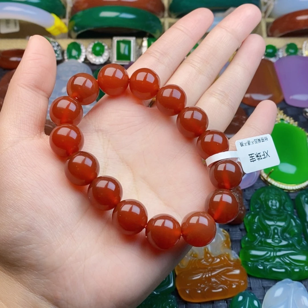 玛瑙/玉髓手串未镶嵌德****车卡14