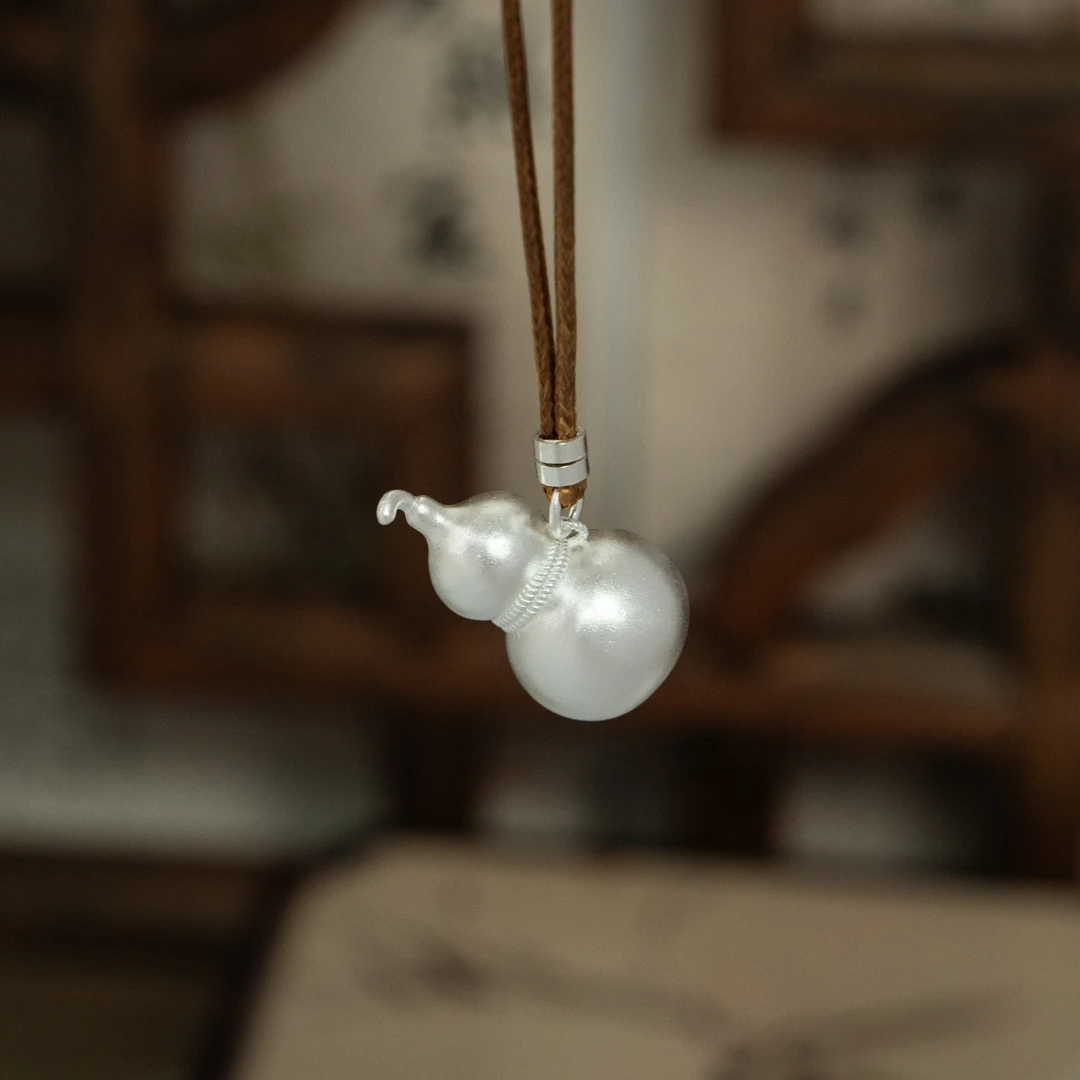 吊坠足银 古法酒葫芦（中空厚壁）吊坠/10克/足银999.9