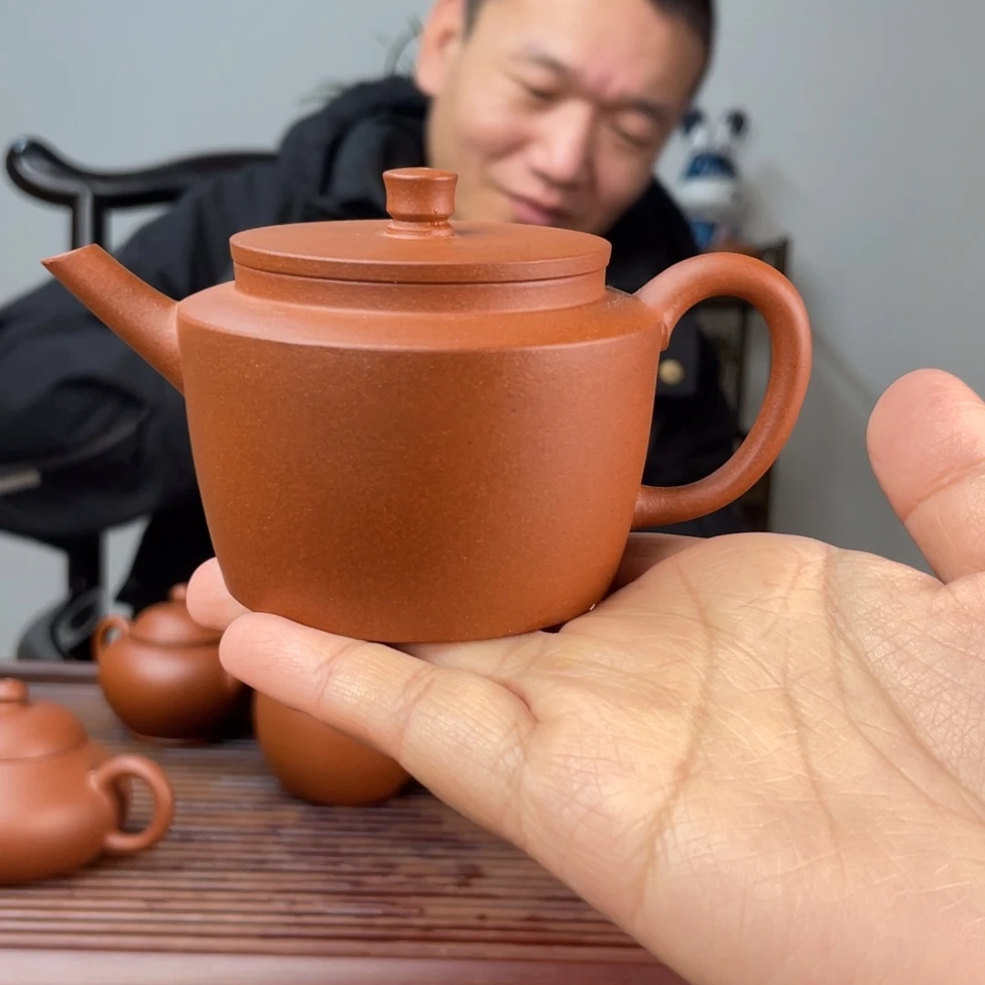 红泥茶壶红皮龙折肩宫灯150cc