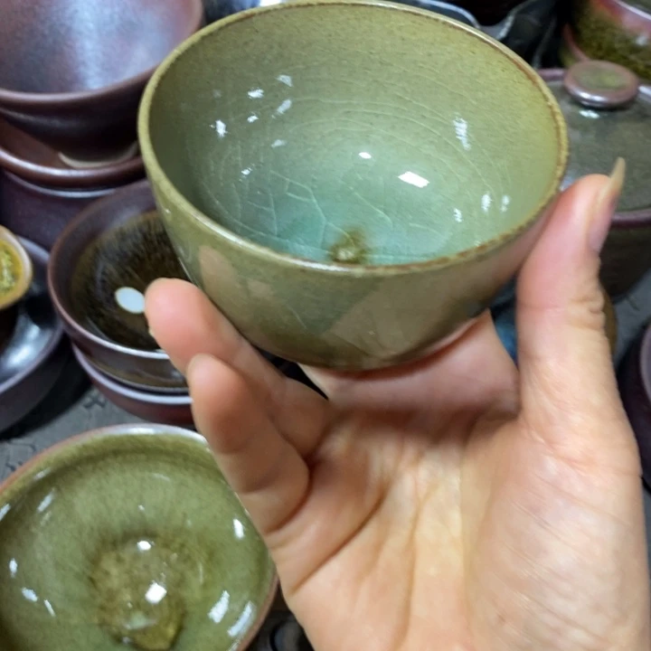 偷***人茶盏建阳建盏微瑕柴烧