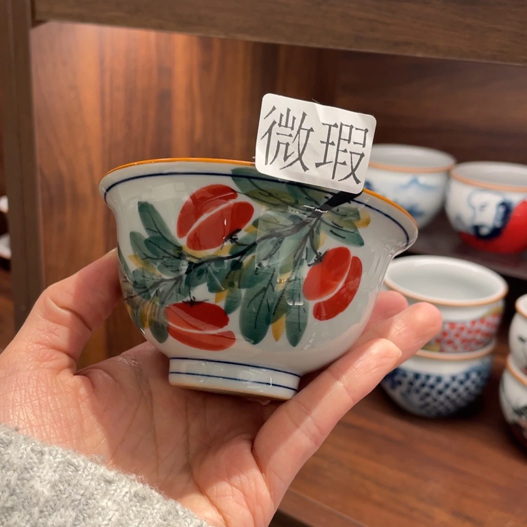 微瑕釉下彩纯手绘