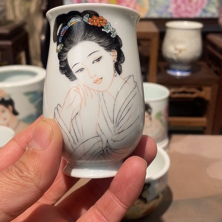 小***头景德镇陶瓷，手工绘画