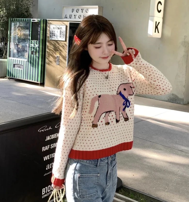 99新 GUCCI/古驰 Gucci 小羊针织毛衣L