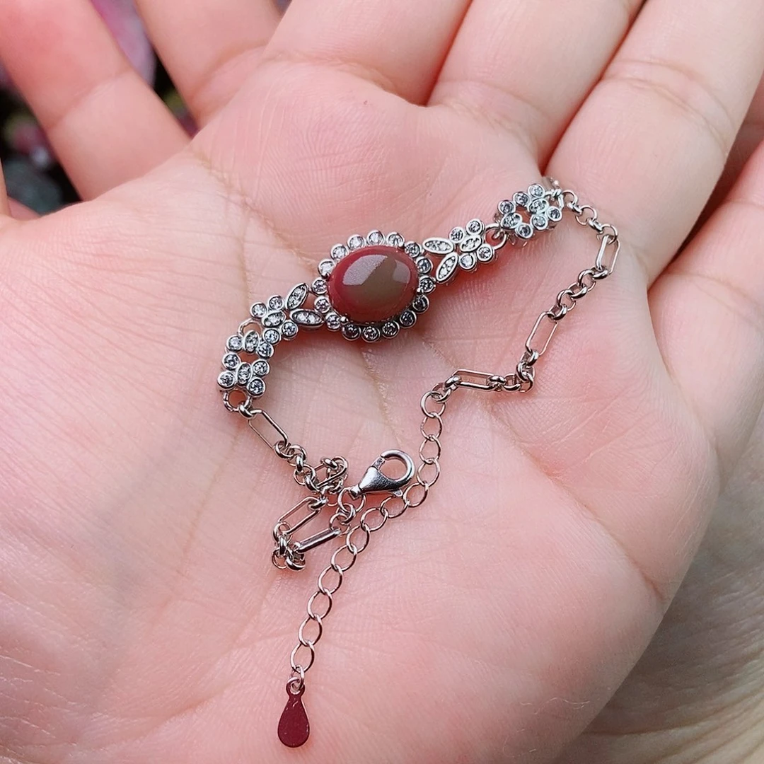 玛瑙/玉髓珠宝半成品银S925镶嵌