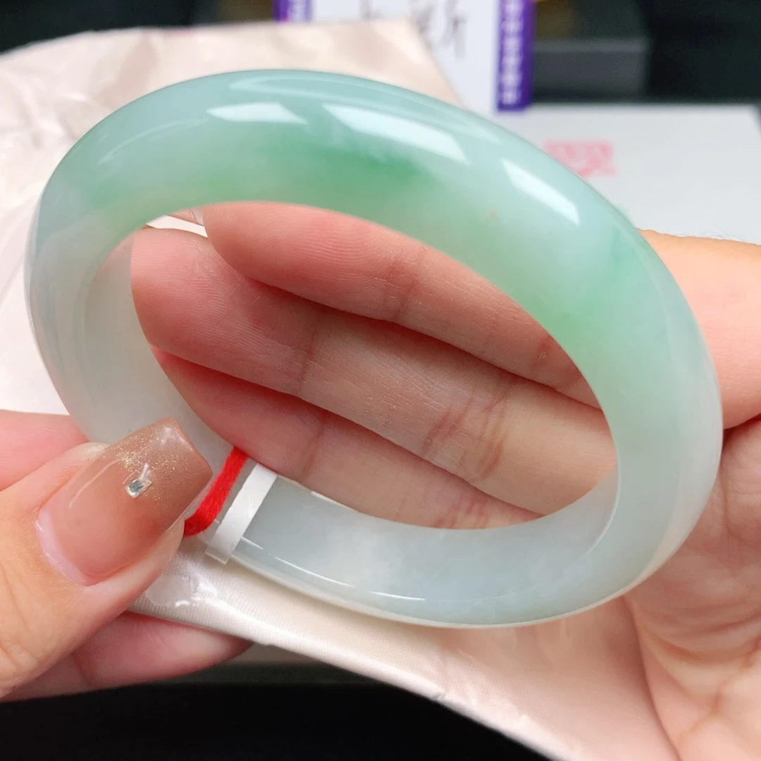 未镶嵌手镯翡翠57.58正圈