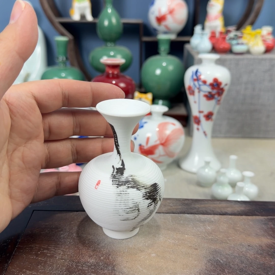 陶瓷手工小花器摆件