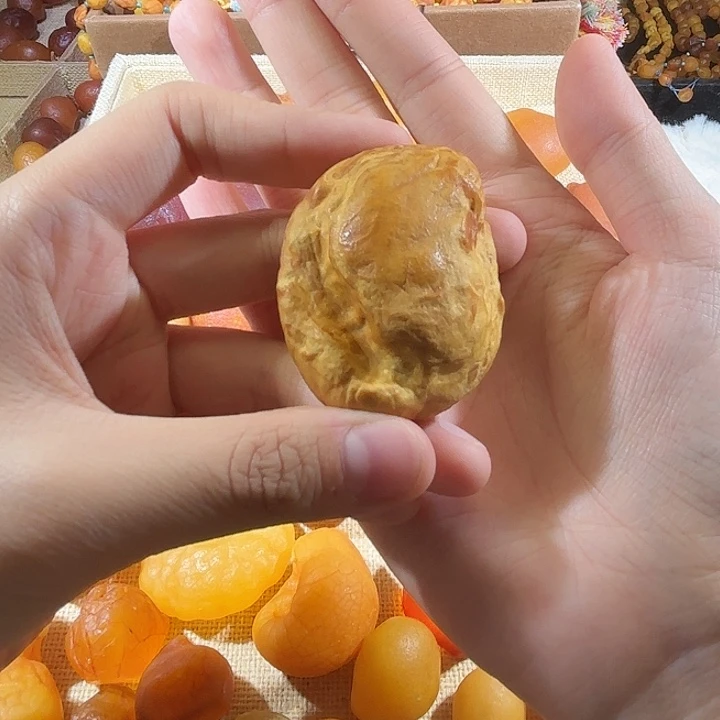 琥珀未镶嵌颈饰蜜蜡海漂单颗