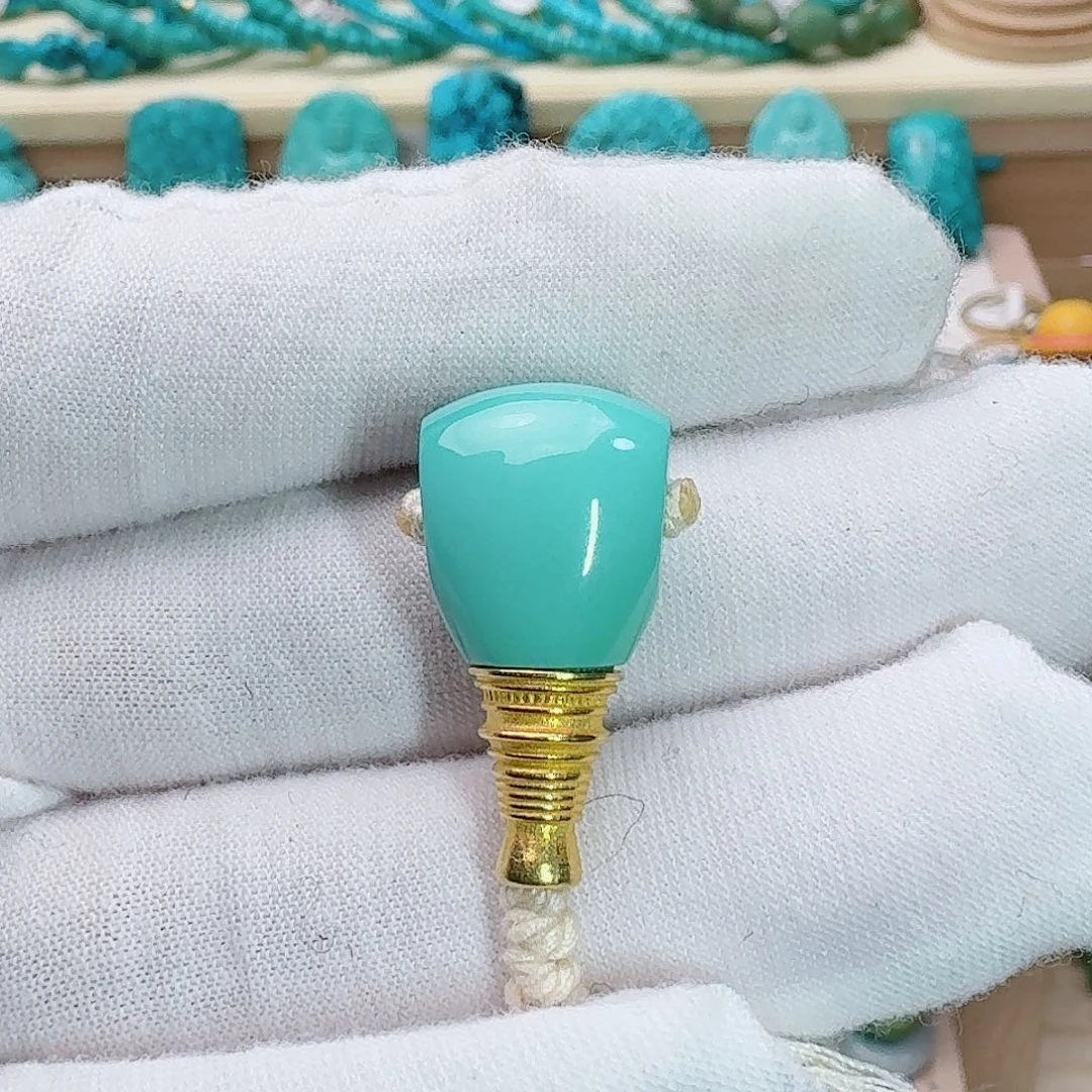 绿松石未镶嵌珠宝奇石全品金塔三通