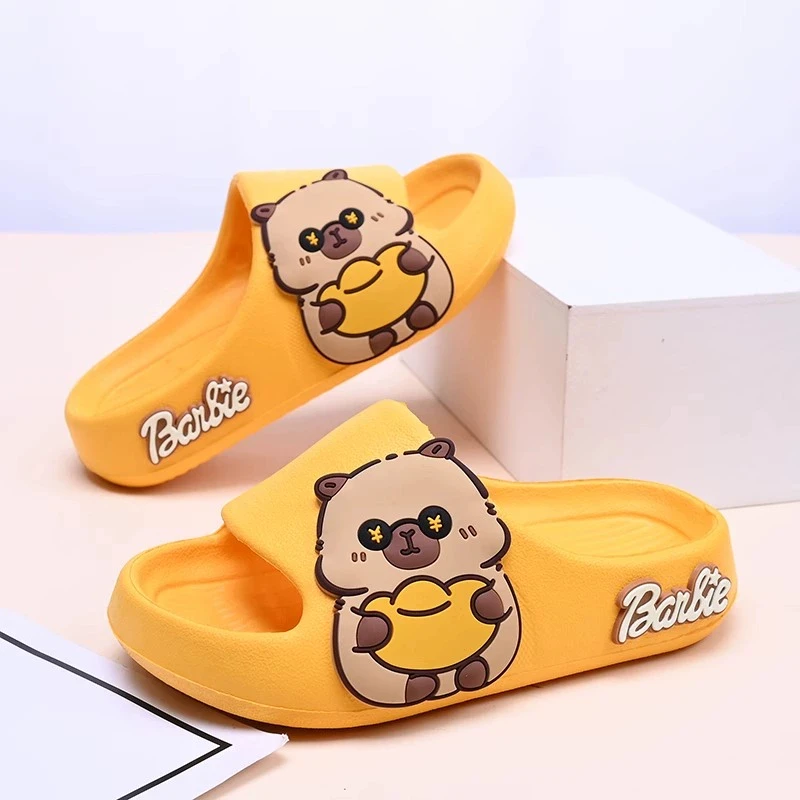 卡皮巴拉儿童拖鞋2025夏季新款男童室内家居小孩凉拖防滑软底宝宝