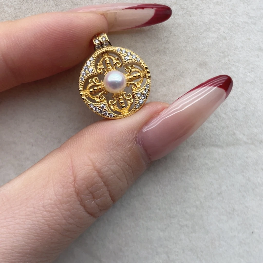 银S925镶嵌海水珍珠颈饰S68