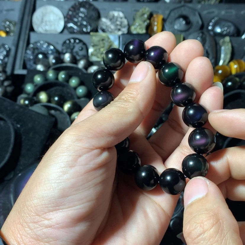 【闪购商品】黑曜岩珠宝奇石未镶嵌余**晚