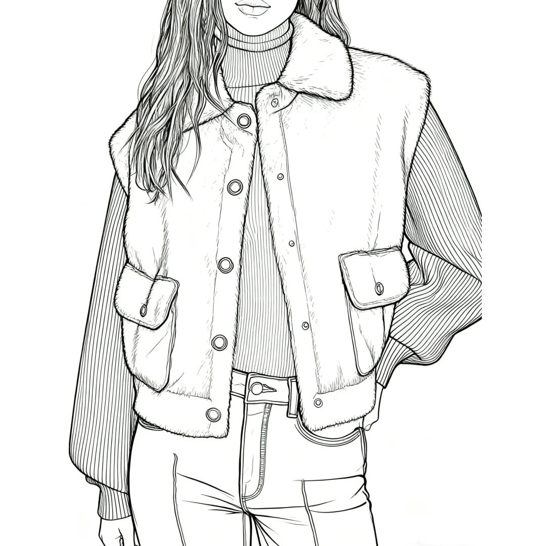 【MonTendre】秋冬新款 M 绒感法式简约罗纹长袖长袖短款外套上衣女