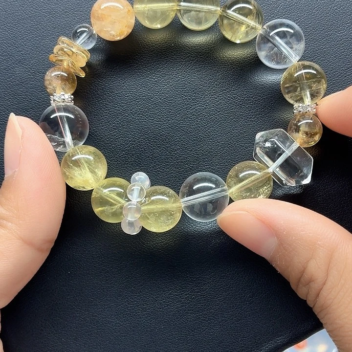 未镶嵌水晶珠宝半成品水晶手链12