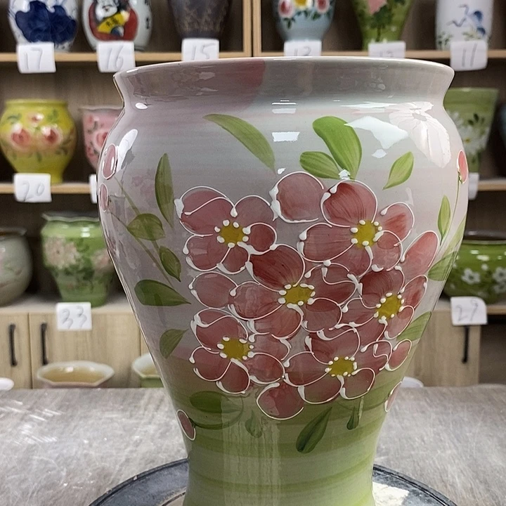 摆件15zp景德镇陶瓷花盆