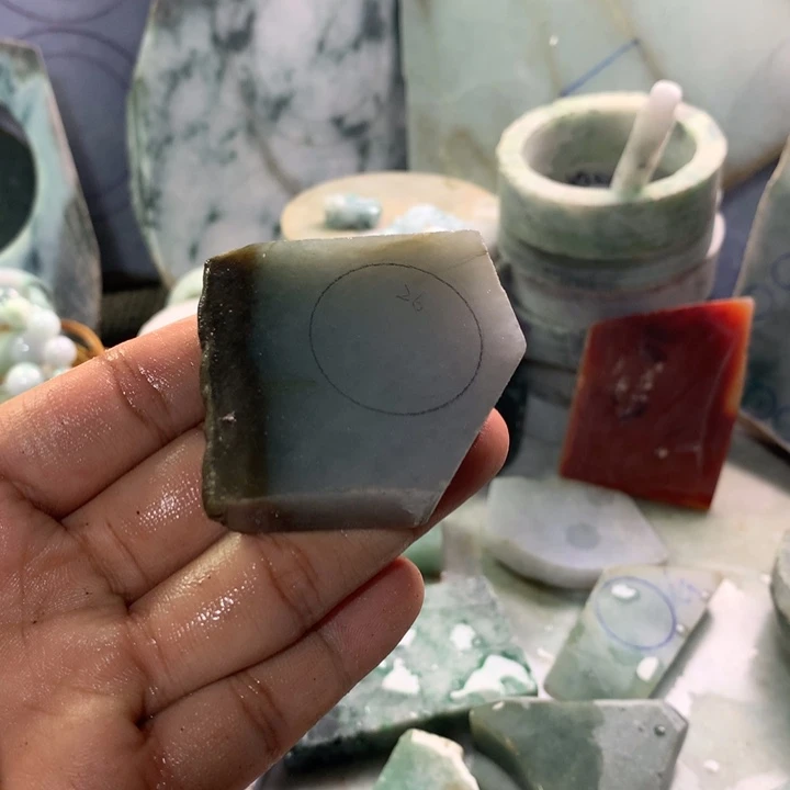 翡翠裸石天然翡翠8号