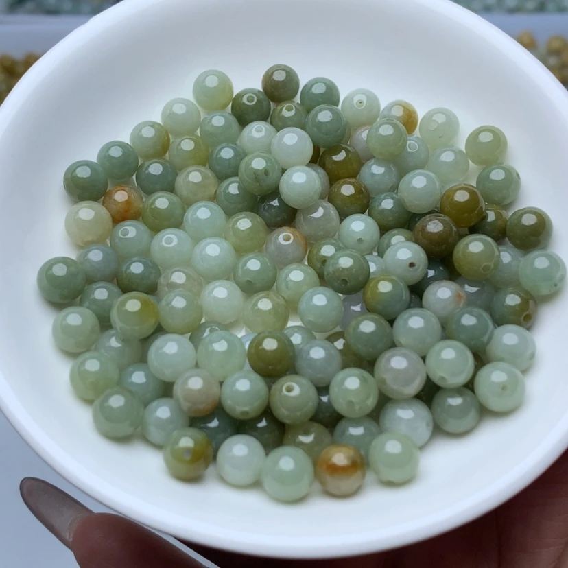 【闪购商品】翡翠手链未镶嵌卡7冰多宝25颗