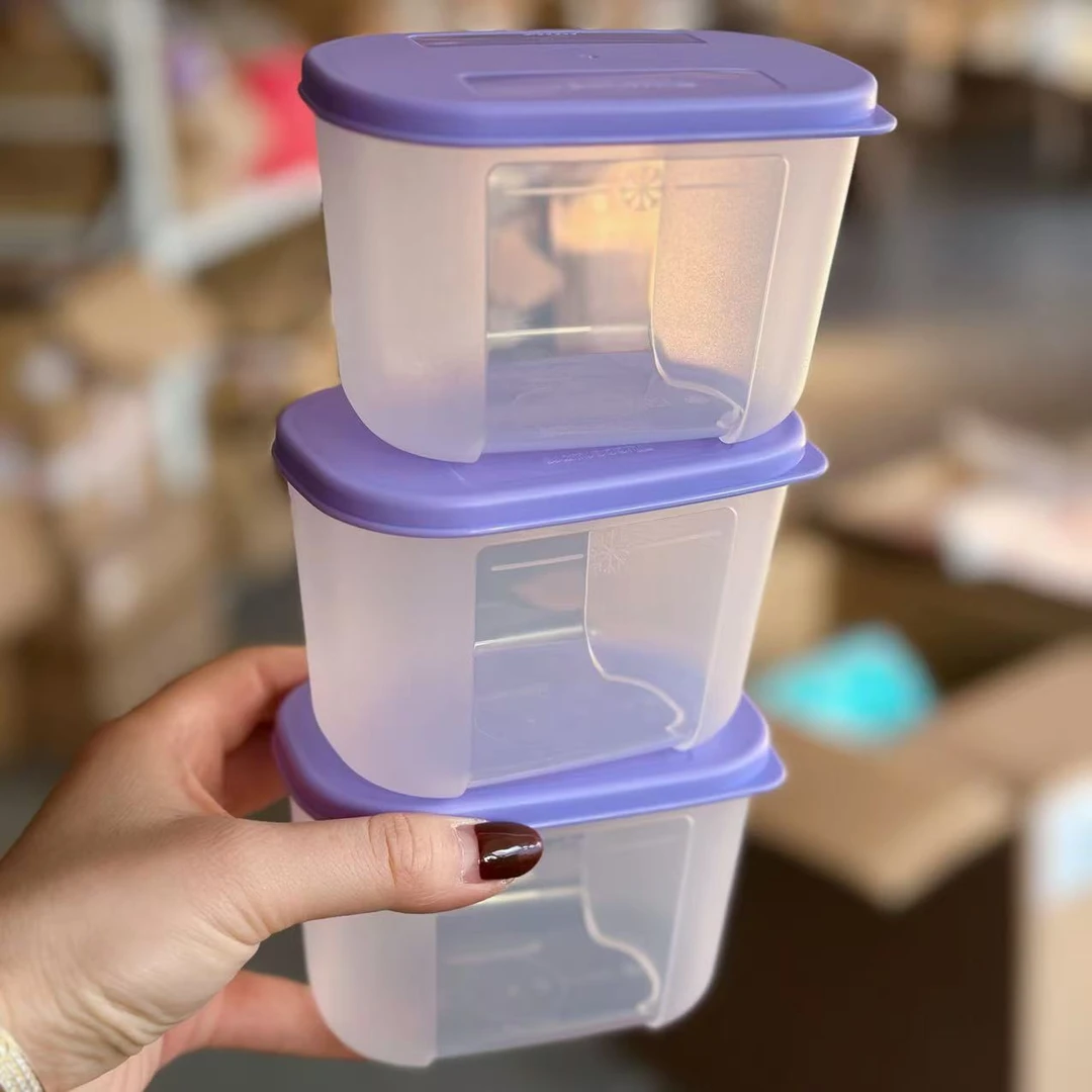 特百惠 300ml 深入型迷你冷冻盒冷藏保鲜盒 颜色随机发