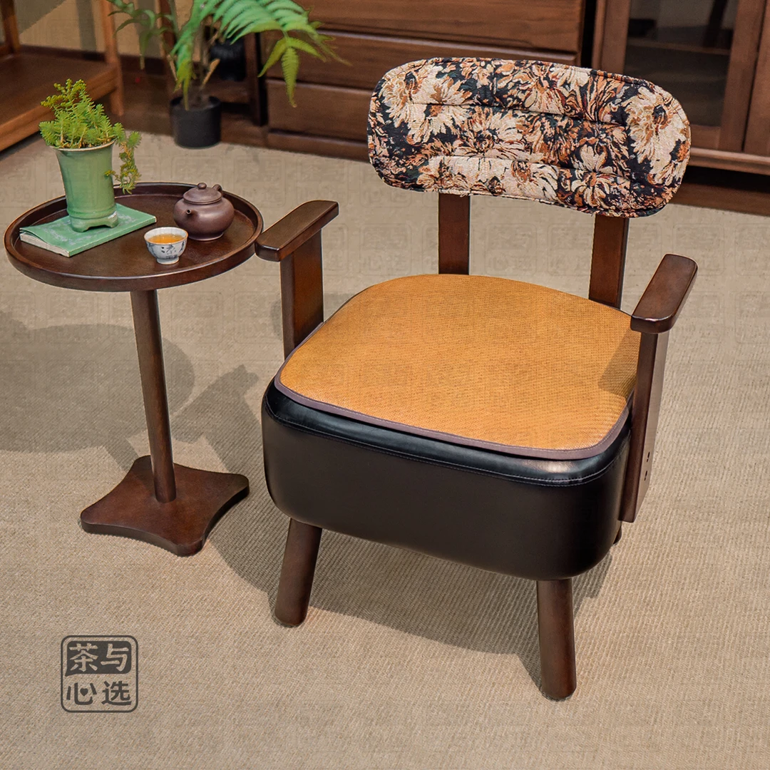 升级实木扶手【扶手沙发椅】休闲沙发椅实木单人靠背椅家用客厅沙发