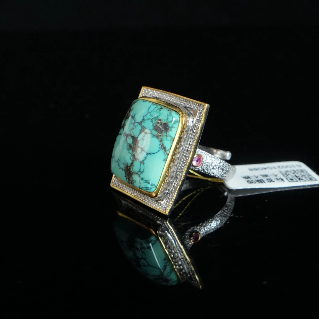 DY-M5636 松石镶嵌戒指 16.48g