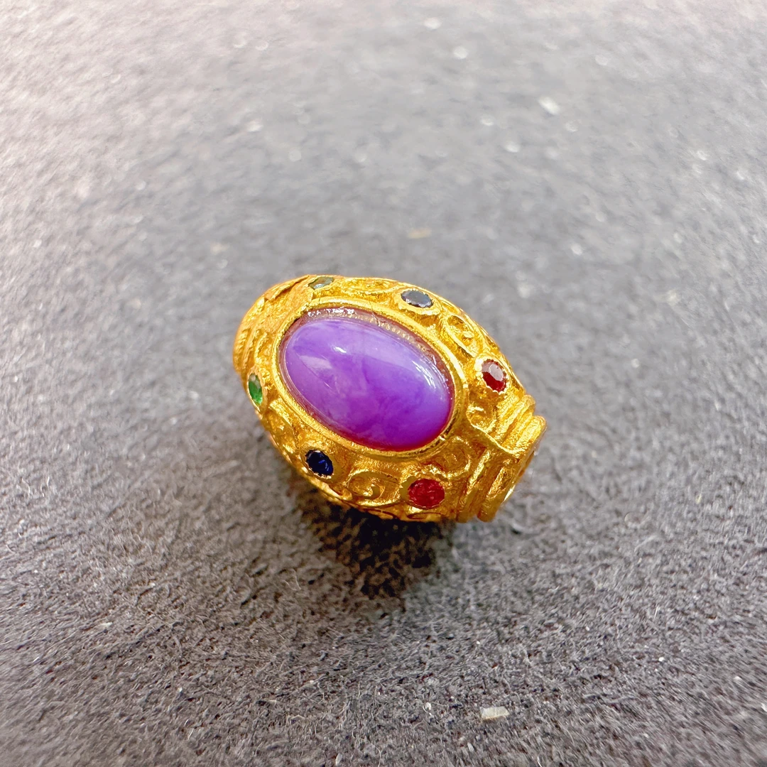 8737舒俱来枣珠桶珠配饰925银百搭手串项链DIY复古多样性发其一