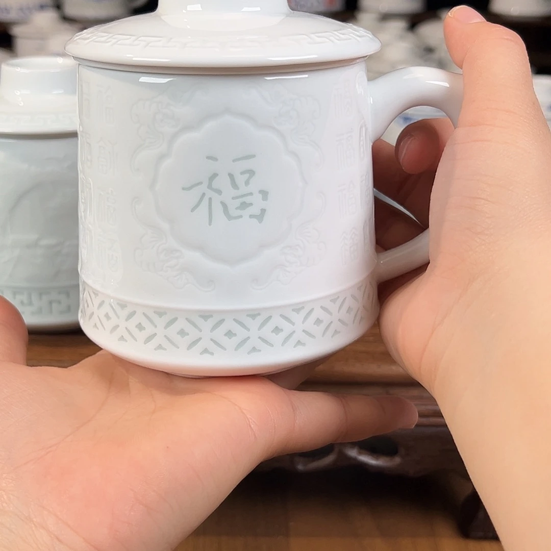 景德镇高温陶瓷办公杯