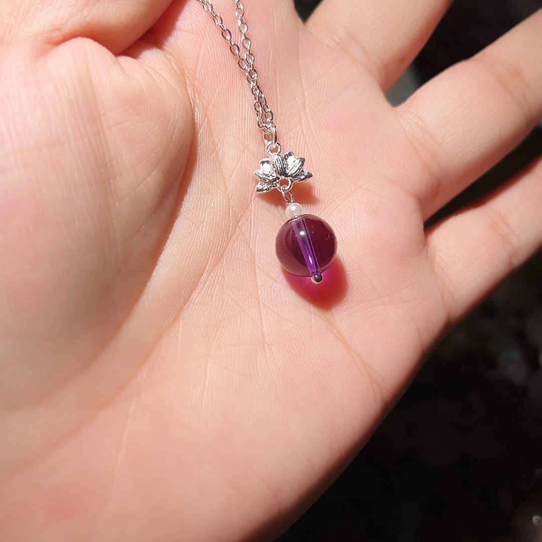 水晶手链未镶嵌紫水锁骨链