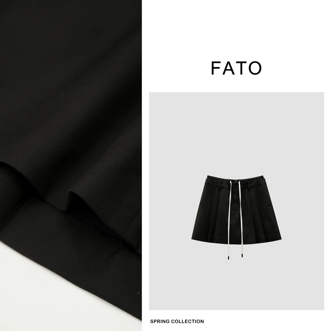 fattonny郑买买【甜筒短裙】夏季新款欧若风A字百褶短裙 YZ50302Q3