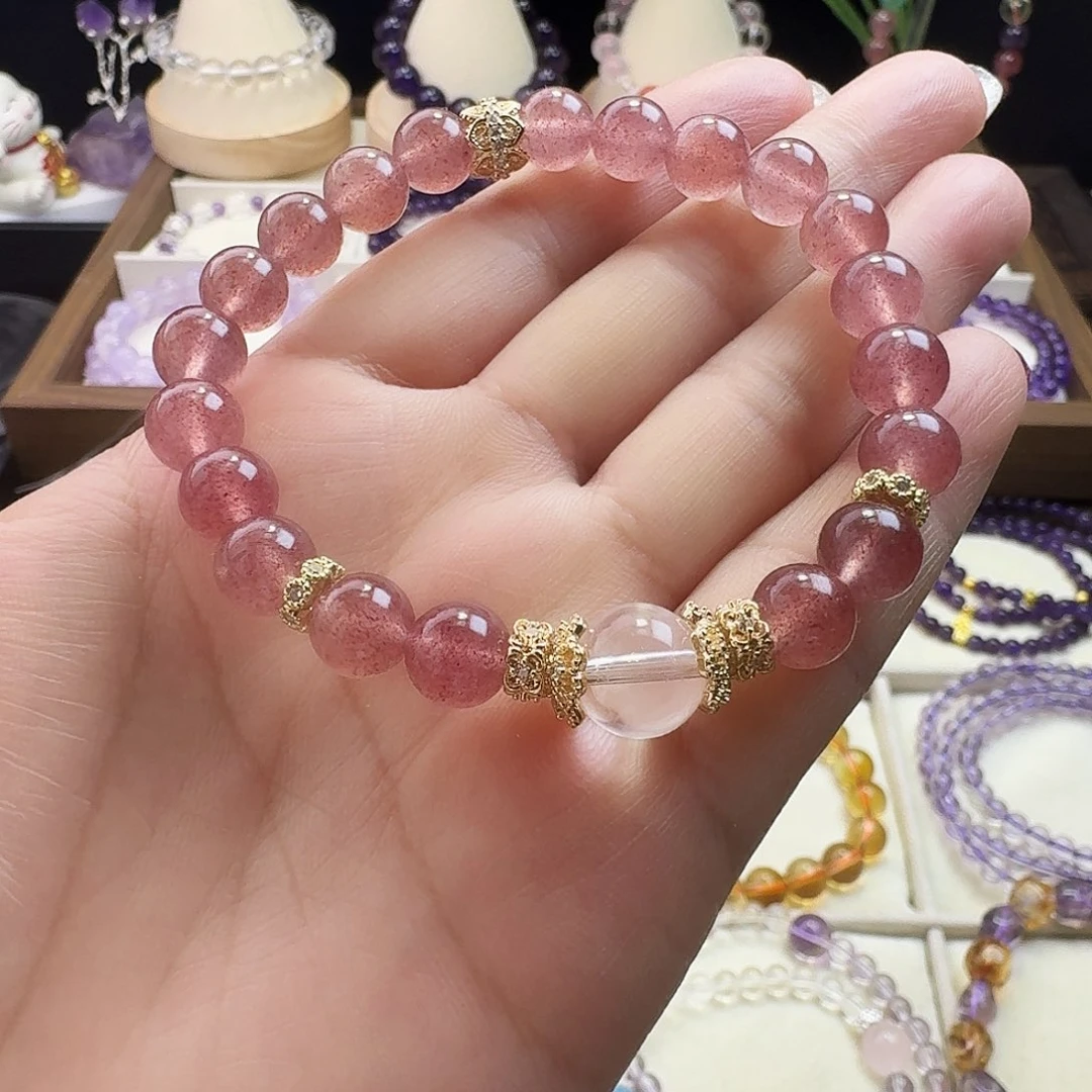 水晶手链未镶嵌草莓晶