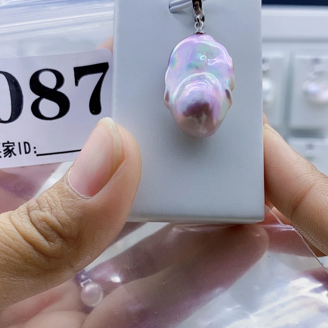 颈饰钛钢淡水珍珠