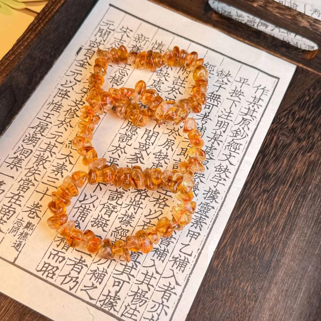 【貝勒爺】S343 黄塔晶随型水晶手串（多样性发其一）