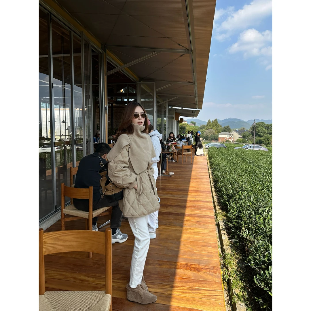 【YANG】冬季新款斗篷款95白鸭绒老钱气质款外套YY-666