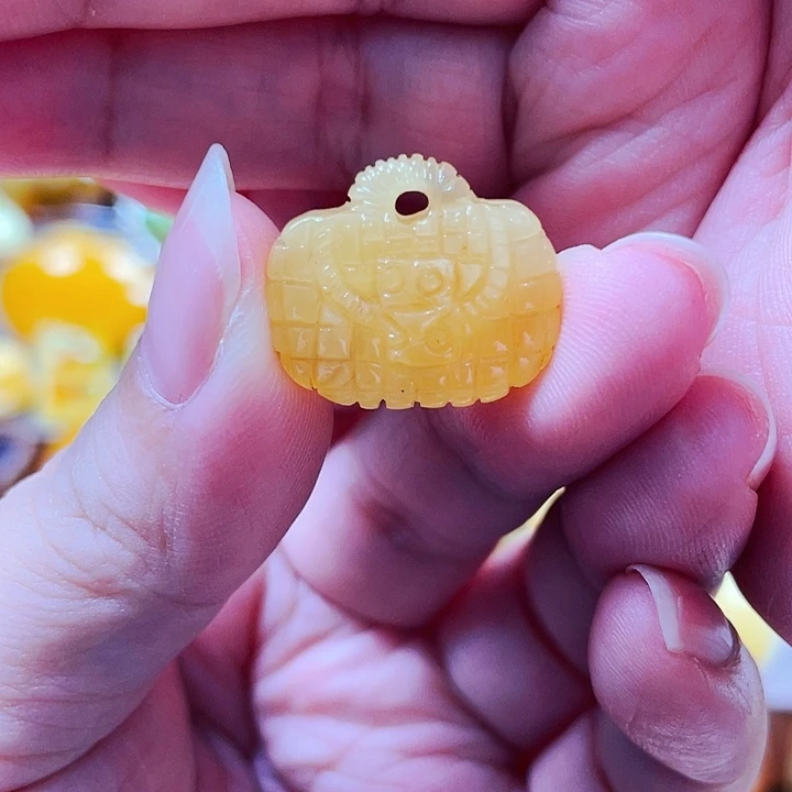 琥珀未镶嵌戒指挂件