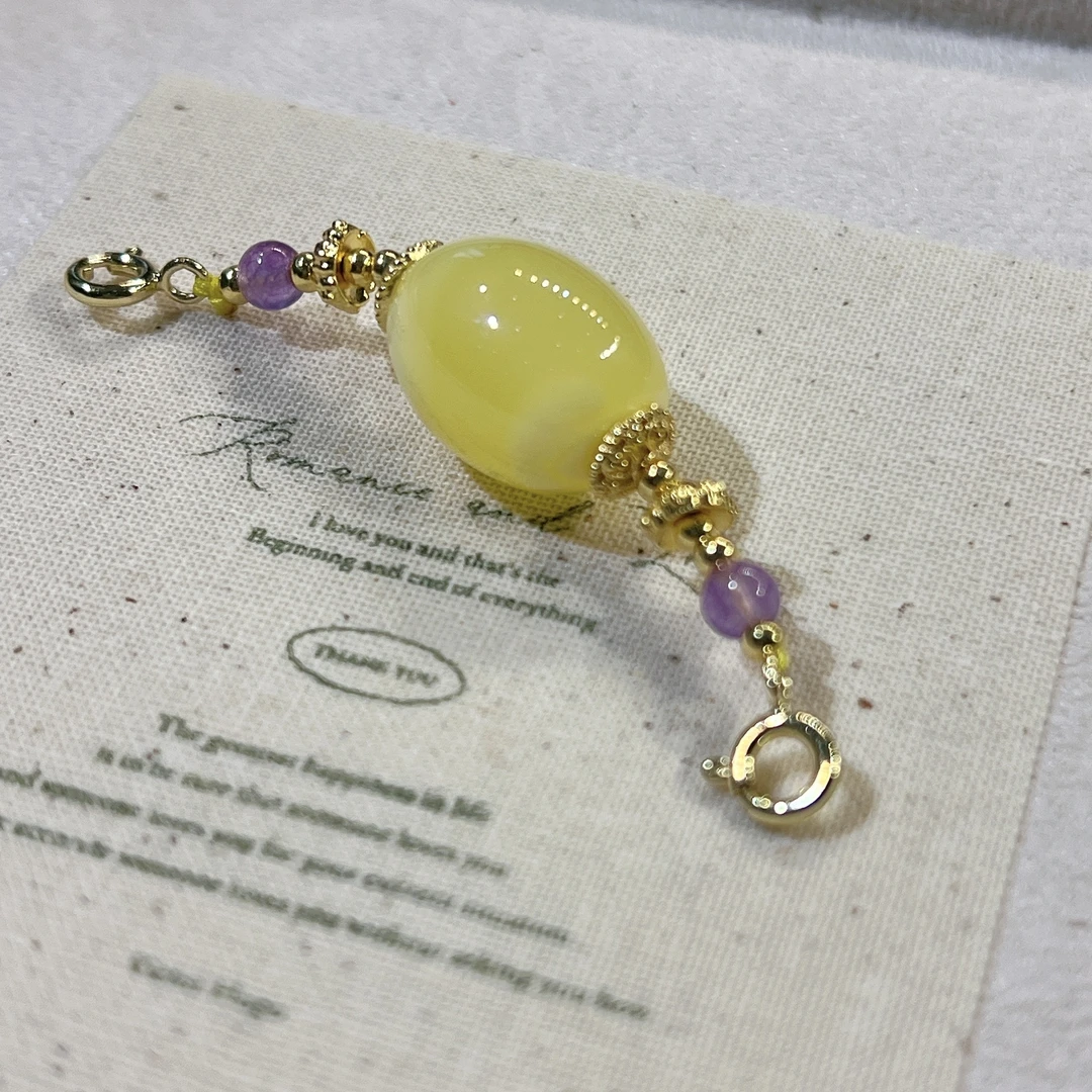 蜜蜡路路通万能扣双耳扣头可拆卸单串珠DIY拆拆乐G51-299