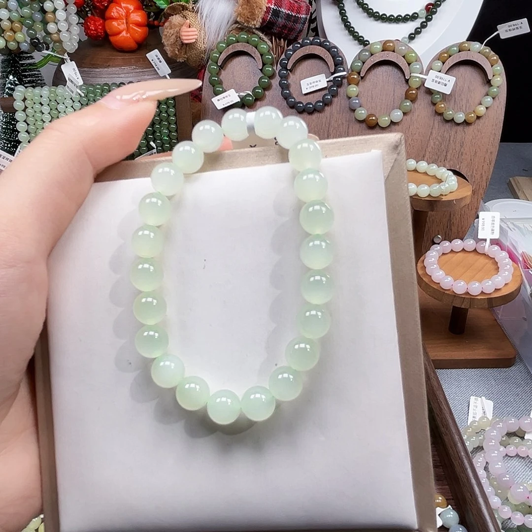 彩***梦和田玉未镶嵌手串